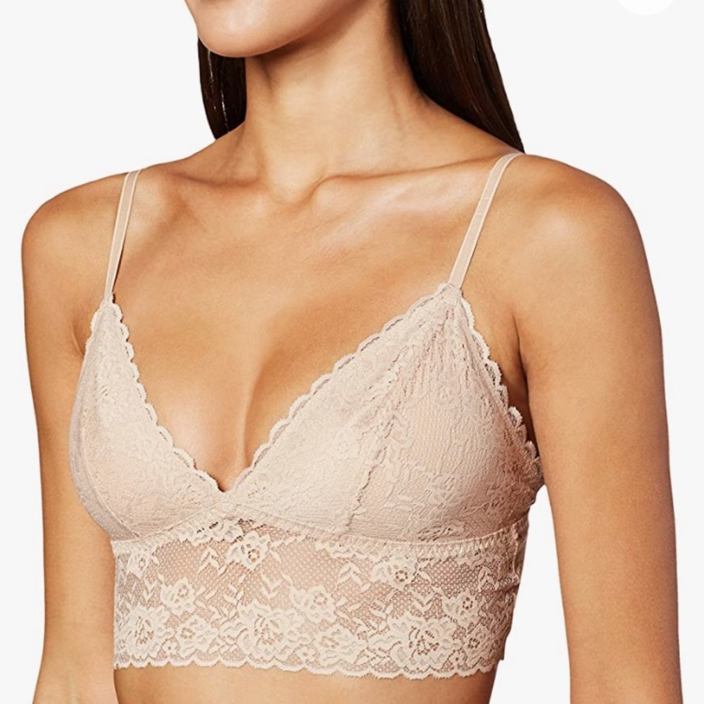 Maidenform Beige Lace Longline Bralette Size Small